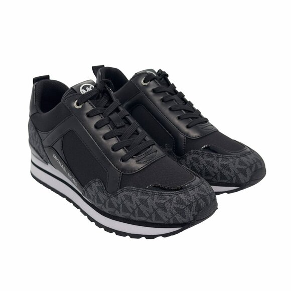 ✨MICHAEL KORS Wilma Trainer Sz 9 Women's Shoes Casual Sneakers Black 49S1WIFS1D✨ - Picture 3 of 10